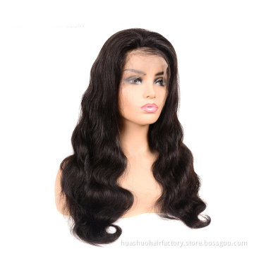 Factory Direct Supply 13x6 Lace Frontal Wig Human Hair Body Wave Cuticle Aligned Hair Transparent Lace Wig